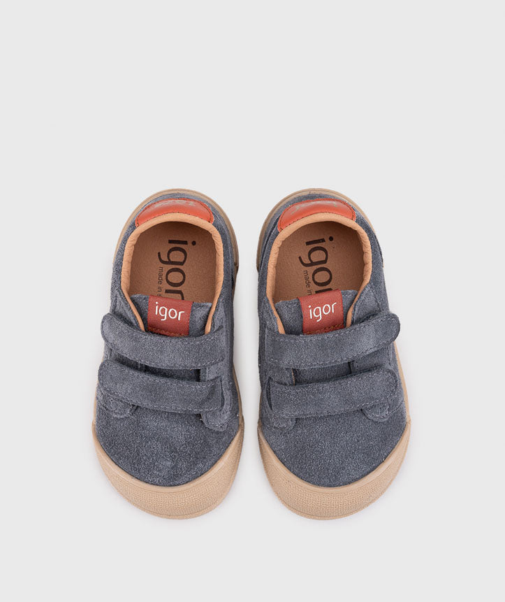 TENNIS SUEDE GRIS AZ ( horma media)