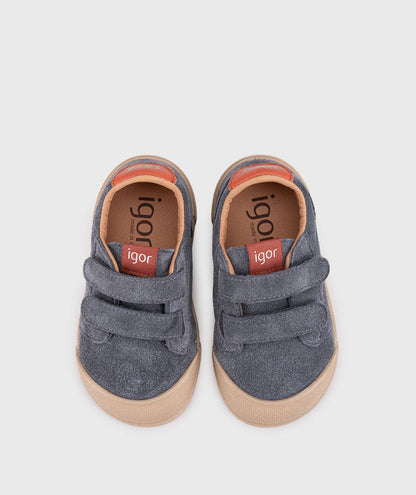 TENNIS SUEDE GRIS AZ ( horma media)