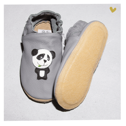 BABUCHA BABY PANDA, OSITO/ANIMALES BLANCO Y NEGRO
