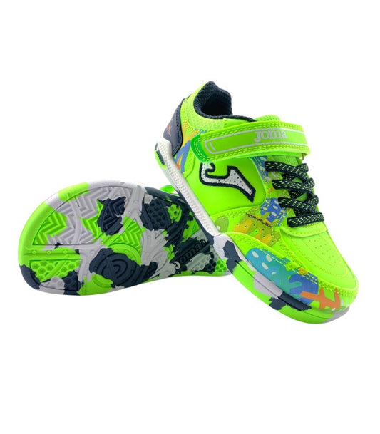 Zapatillas Futbol sala  top flex 2611 verde indoor ( junior y adulto)