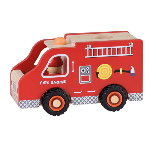 Gran Camión de Bomberos de Madera