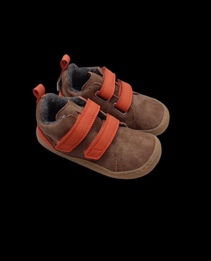 Botin New YOYO Tierra/Papaya (Vegano)Forro termico