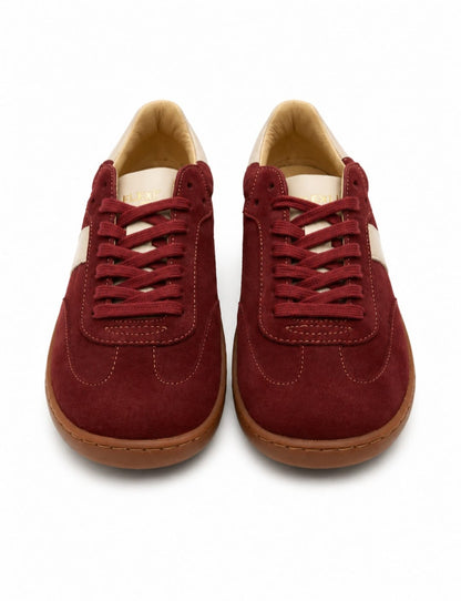 Deportivo 8998S serraje- microfibra burdeox/piedra