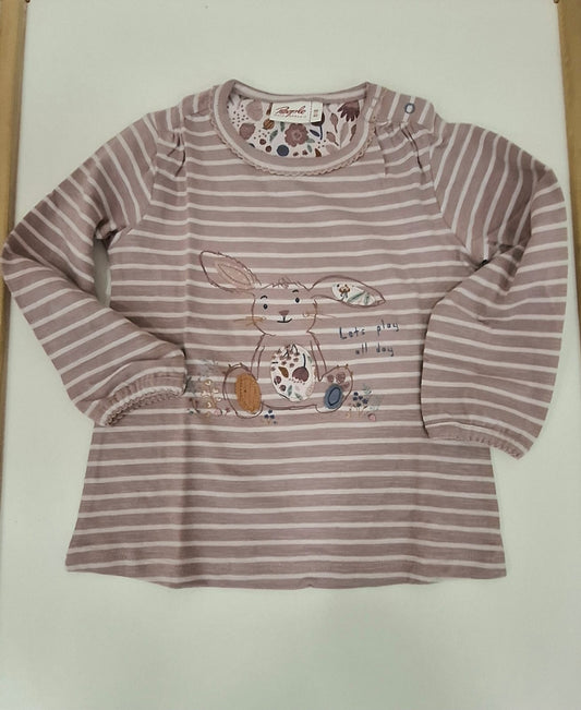 People Camiseta rayas y conejito