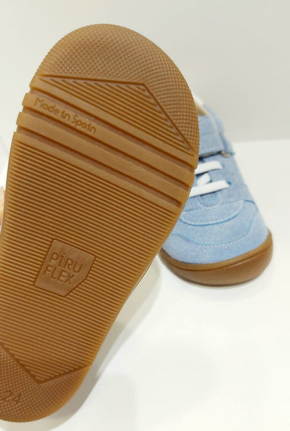 Deportiva Microfibra Suede celeste