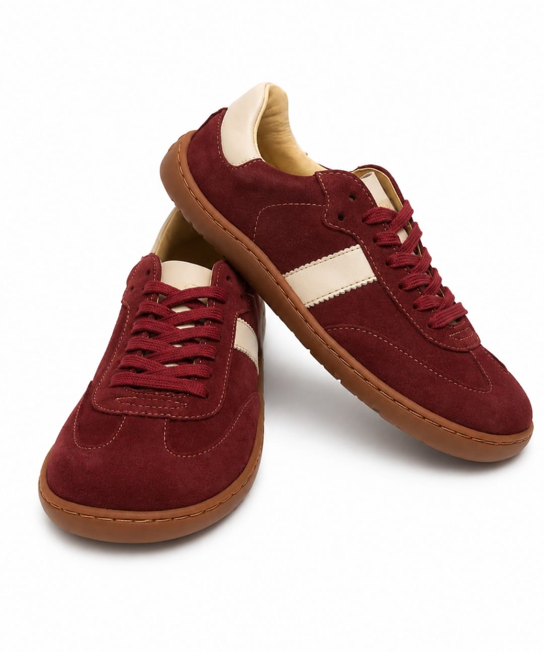 Deportivo 8998S serraje- microfibra burdeox/piedra