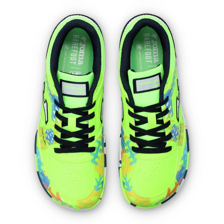 Zapatillas Futbol sala  top flex 2611 verde indoor ( junior y adulto)