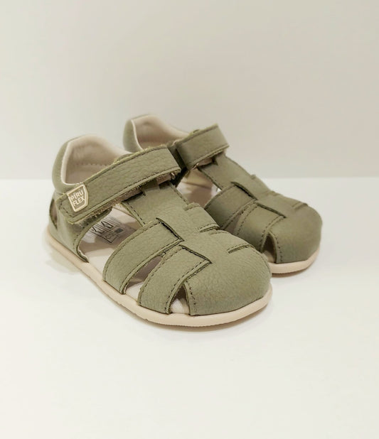 Sandalia Piruflex piel verde