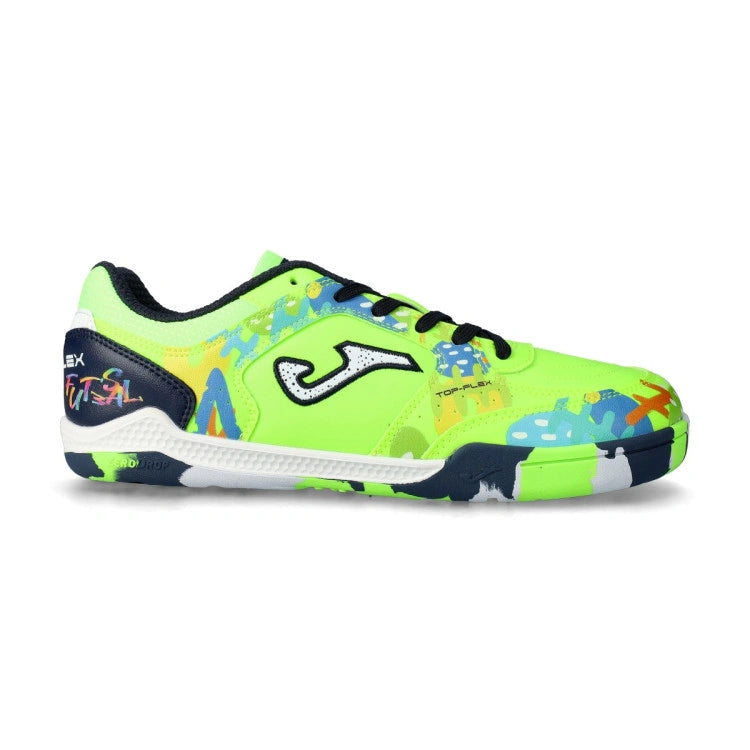 Zapatillas Futbol sala  top flex 2611 verde indoor ( junior y adulto)