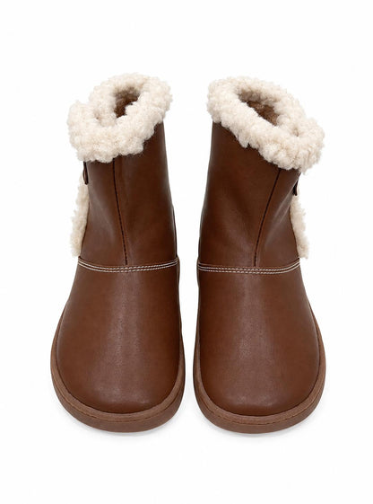 Bota borreguillo piel Madison marron