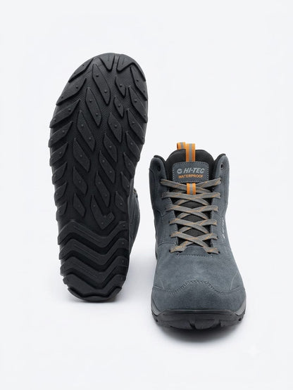 Botines Loma mid charcoal inca gold