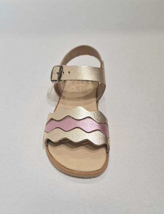 Sandalia Caprone  cava/lila