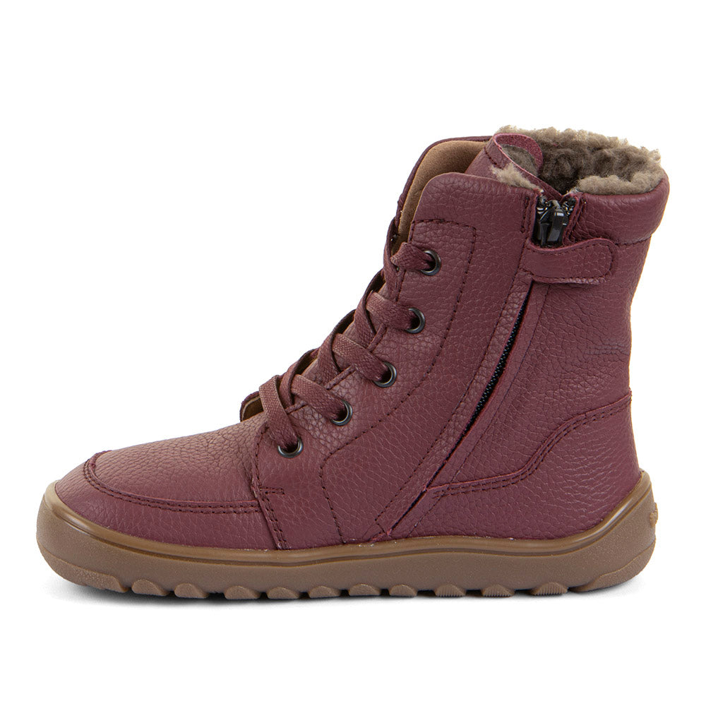 Botín barefoot Zeru Tex boot bordeaux