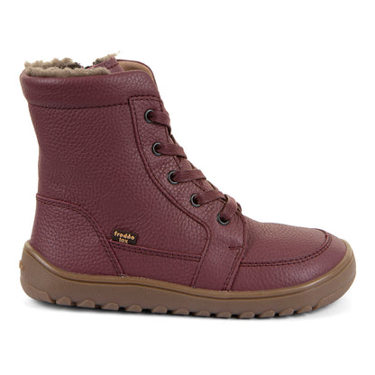 Botín barefoot Zeru Tex boot bordeaux