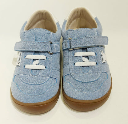 Deportiva Microfibra Suede celeste
