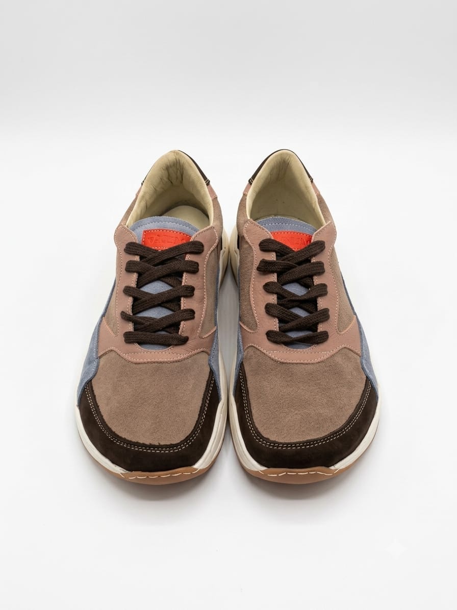 Deportiva Adn beige/ marron/niquel