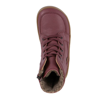 Botín barefoot Zeru Tex boot bordeaux