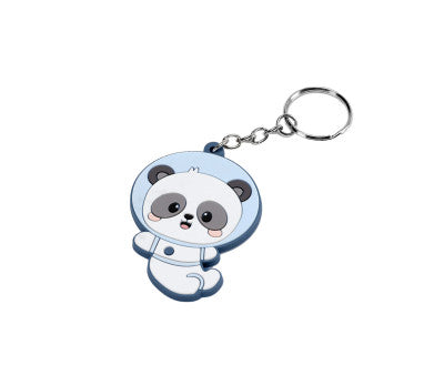Mochila Mediana pandas in space + Llavero Personalizable