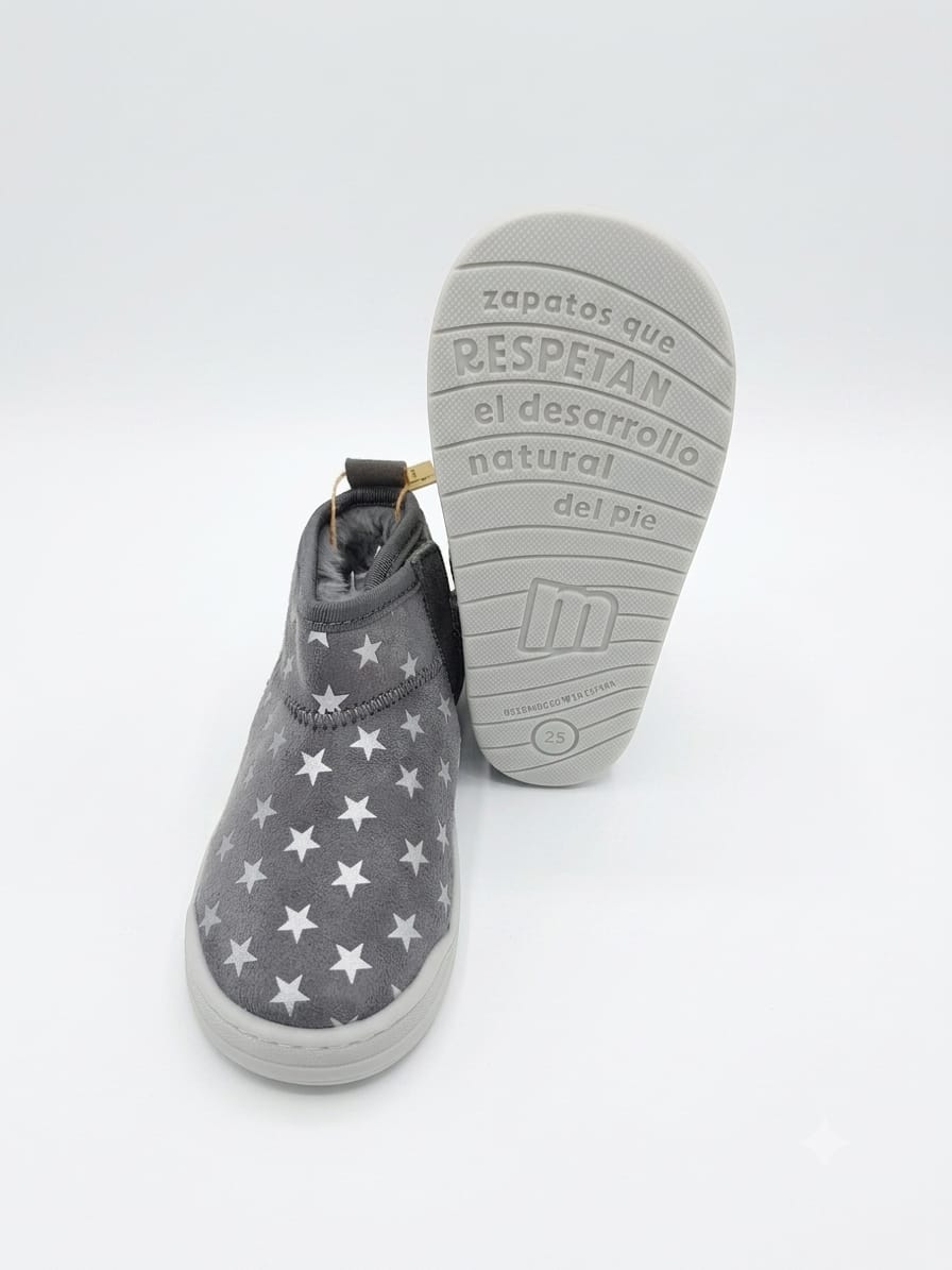 Botín Nuez gris estrella