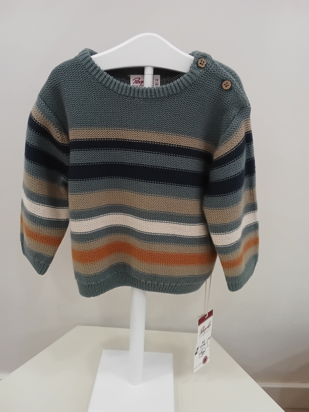 People Wear Jersey azul/beige rayas