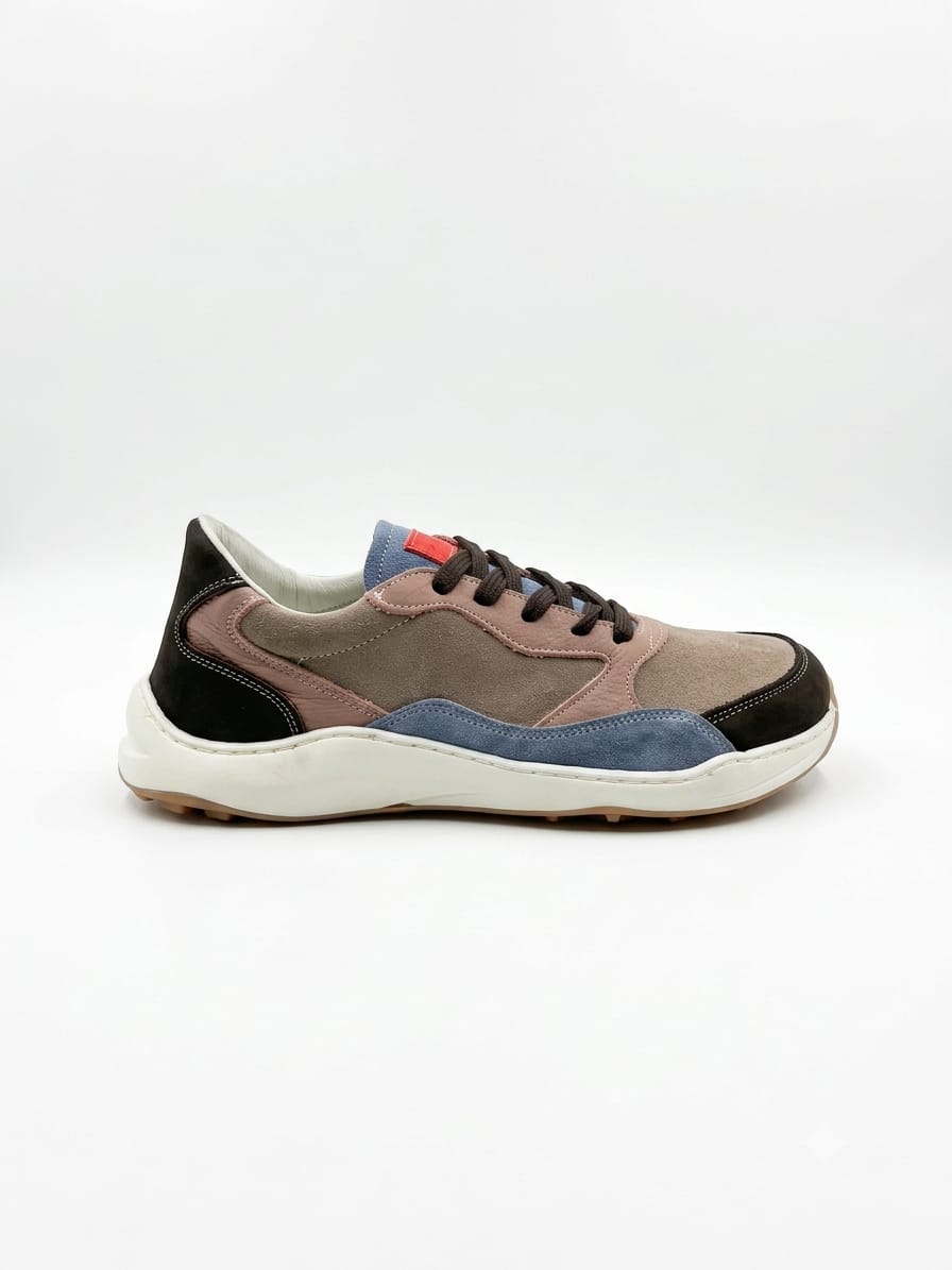 Deportiva Adn beige/ marron/niquel