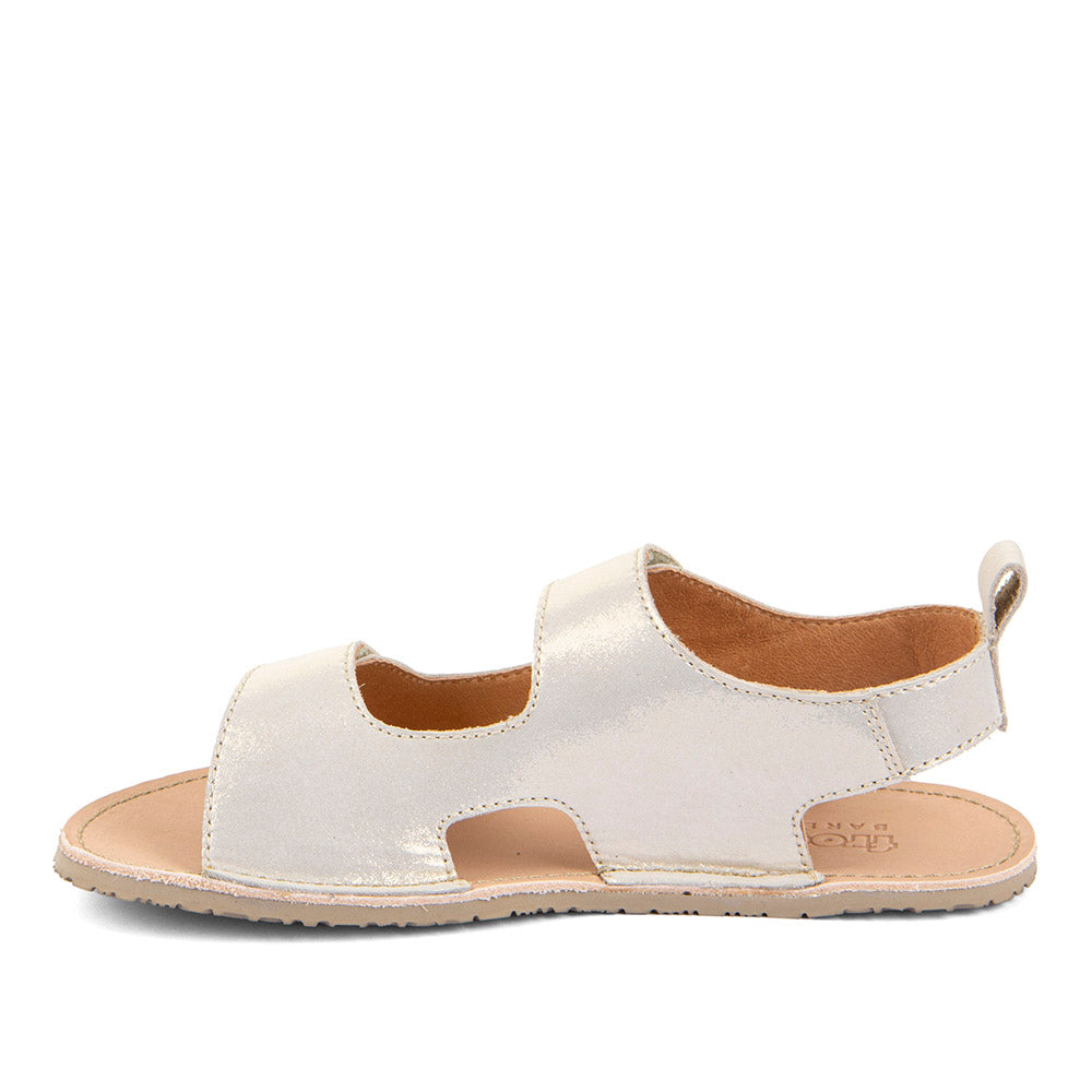 Sandalia Doble velcro gold shine