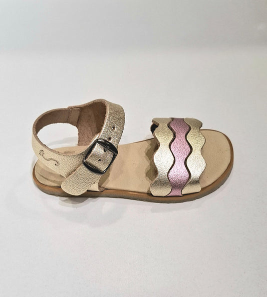 Sandalia Caprone  cava/lila