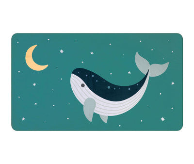 Toalla Playa microfibra whale teal