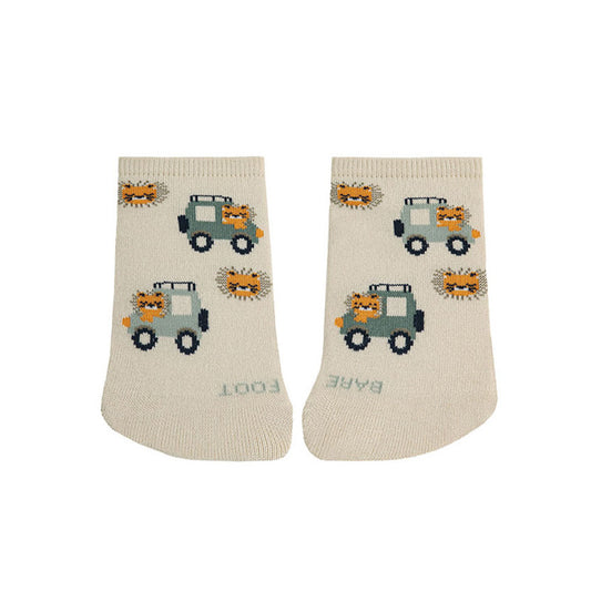 Calcetines Invisibles barefoot fantasía safari lino