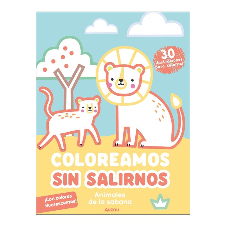 Coloreamos Sin salirnos : animales de la sabana