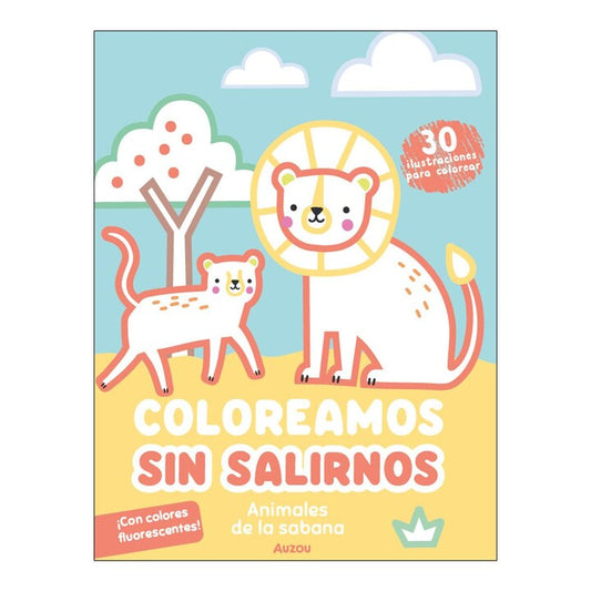 Coloreamos Sin salirnos : animales de la sabana