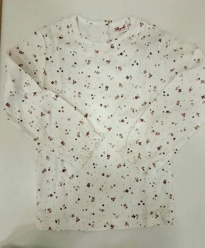 Camiseta Manga Larga  Mini Flores