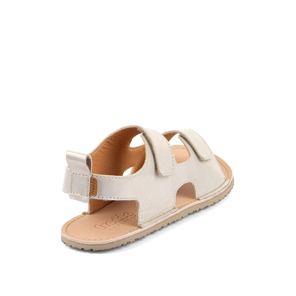 Sandalia Doble velcro gold shine