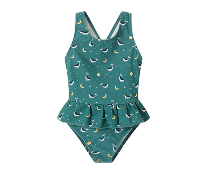 Bañador Cruzado volante whale teal