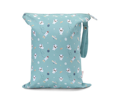 Bolsa Impermeable infantil grande pandas in space