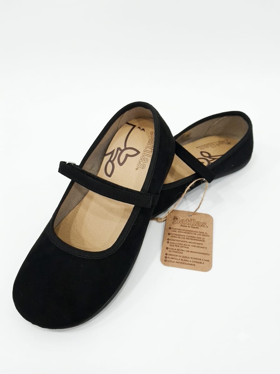 Merceditas serratex negro(kids)