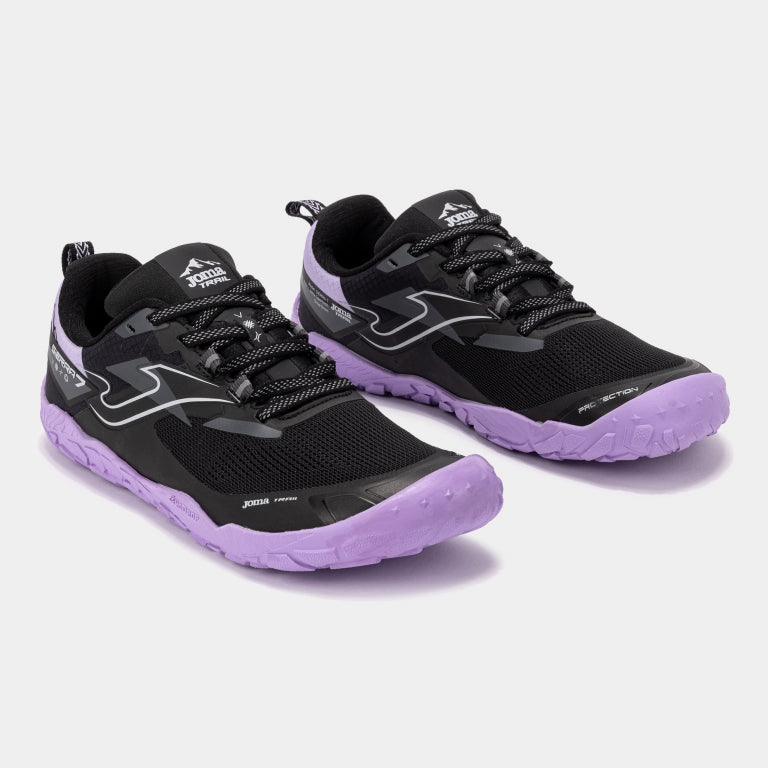 Zapatilla Barefoot  junior 2601 Sierra negro/violeta