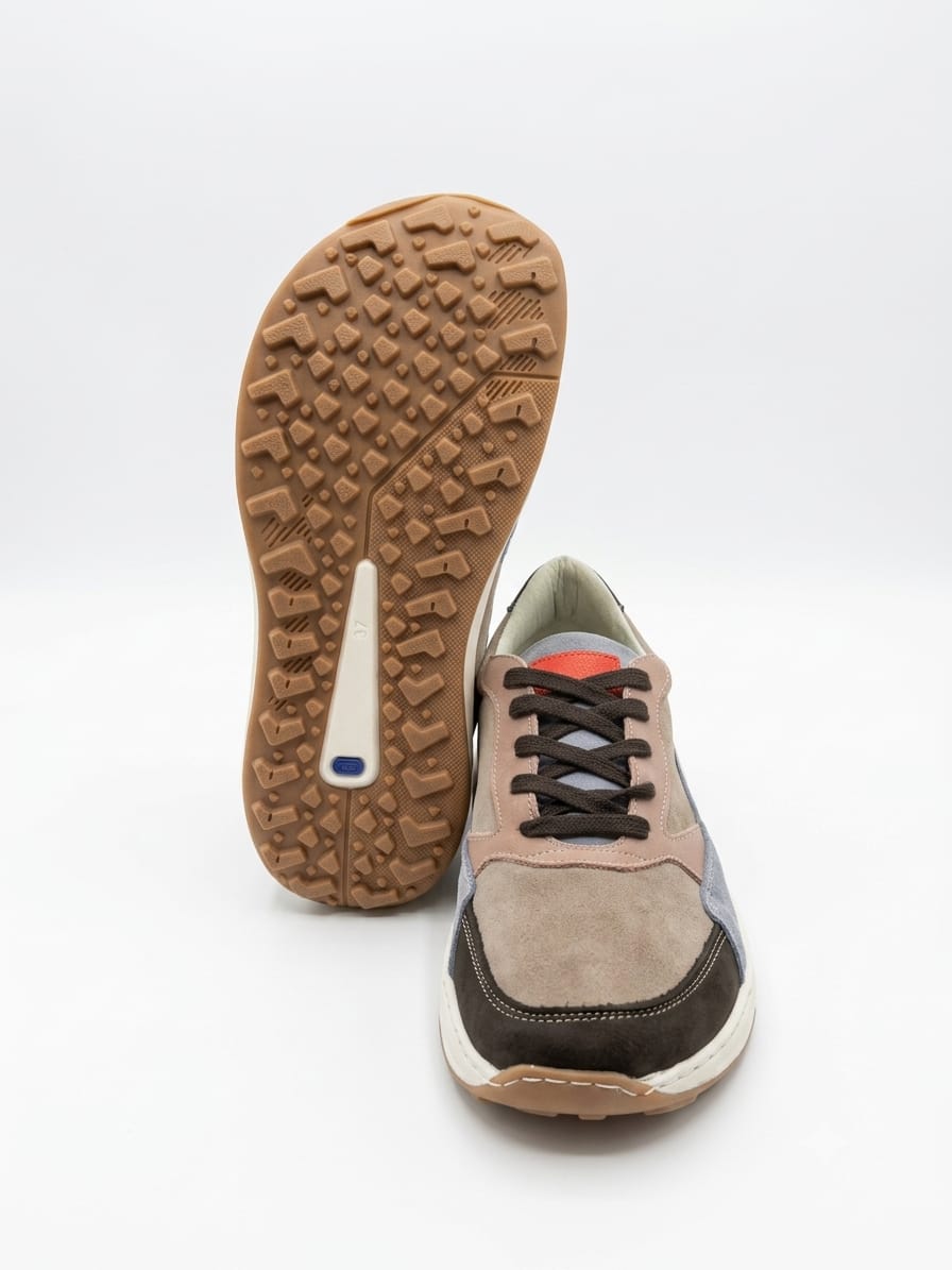 Deportiva Adn beige/ marron/niquel