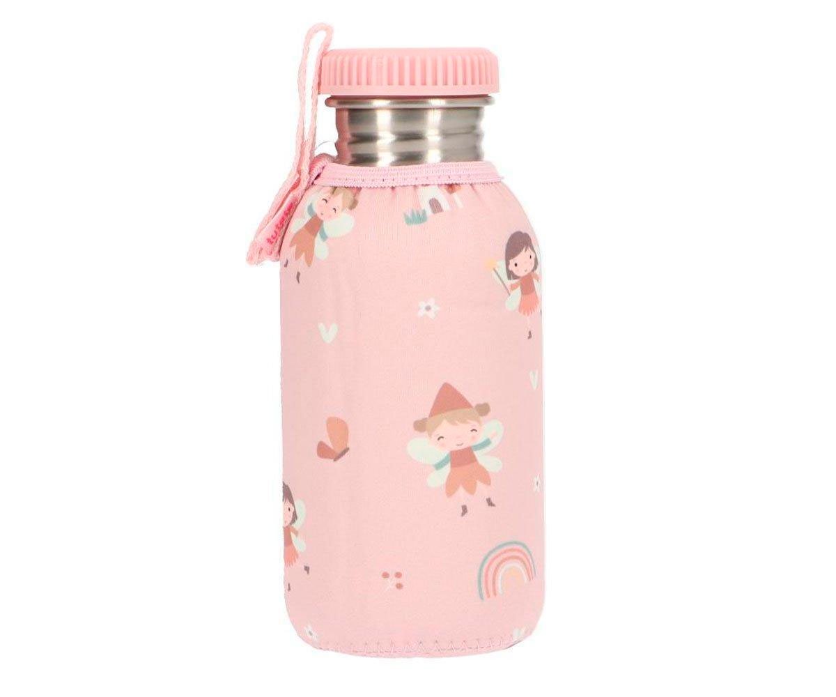 Botella Infantil de acero inoxidable con funda de neopreno  500 ml wild fairies . Tutete