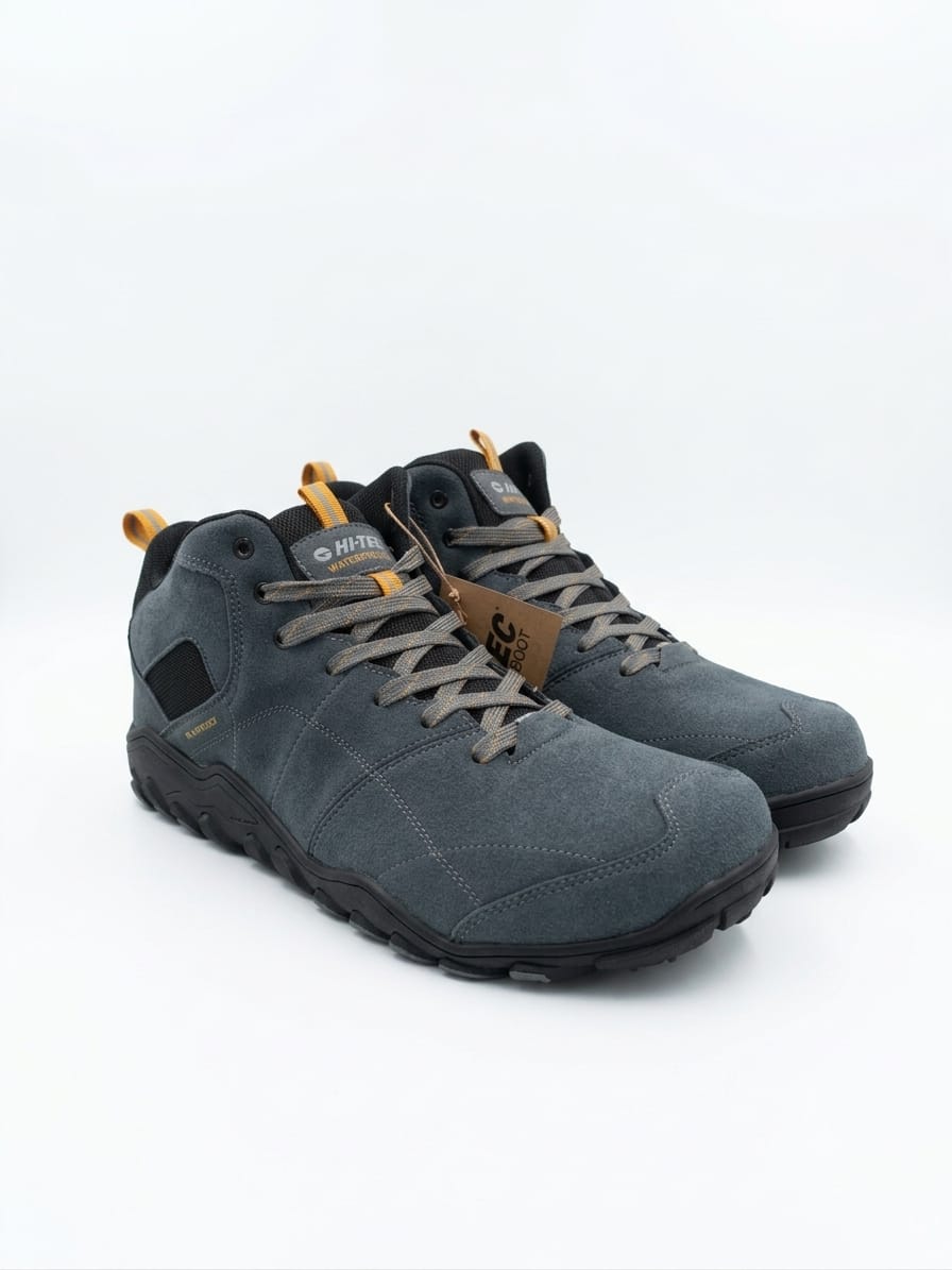 Botines Loma mid charcoal inca gold