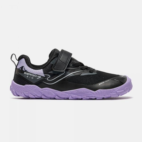 Zapatilla Barefoot  junior 2601 Sierra negro/violeta