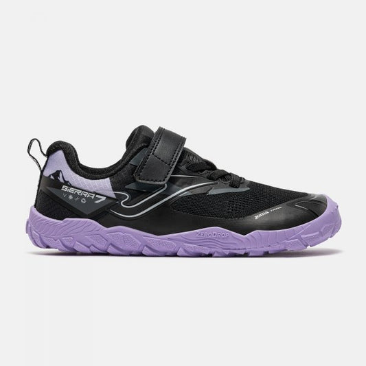 Zapatilla Barefoot  junior 2601 Sierra negro/violeta