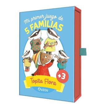 Juego de cartas topita flora,5 familias( + 3años )