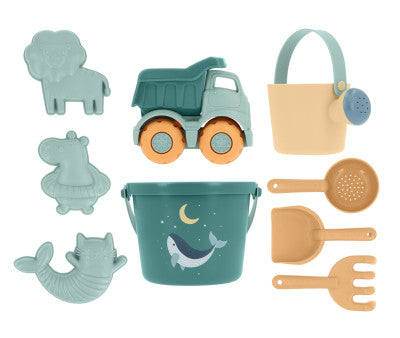Set De juguete playa whale teal
