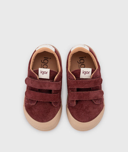 Deportiva Tennis suede burdeos