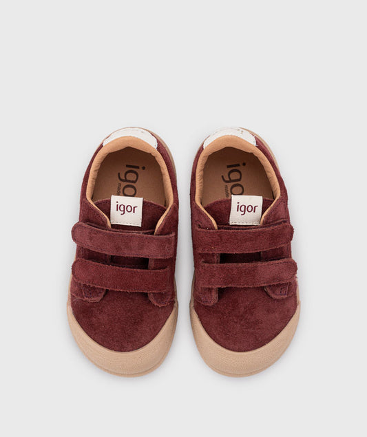 Deportiva Tennis suede burdeos