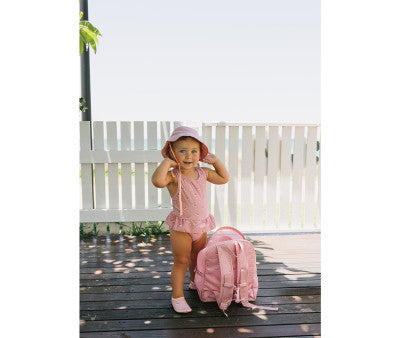 Gorro Reversible whale pink