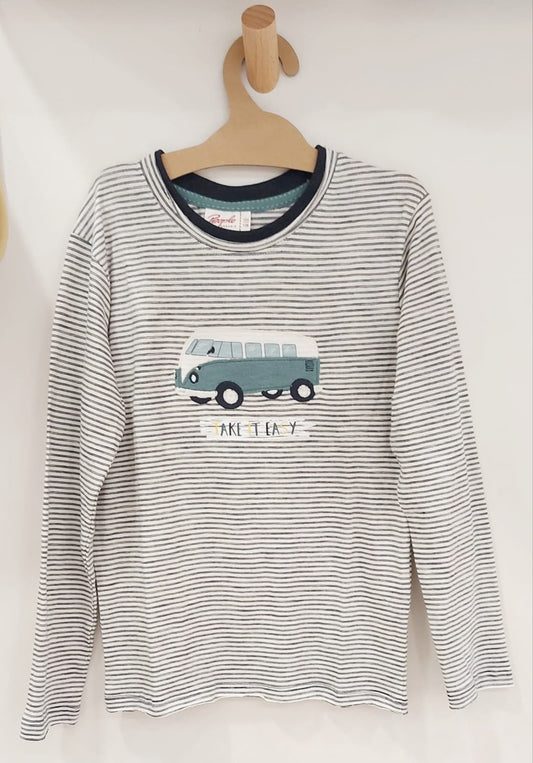 Camiseta manga larga bebe/niños algodón orgánico -take It easy