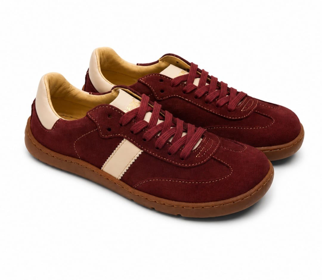 Deportivo 8998S serraje- microfibra burdeox/piedra