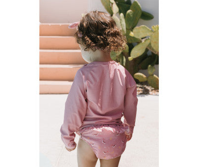 Bañador Pañal whale pink